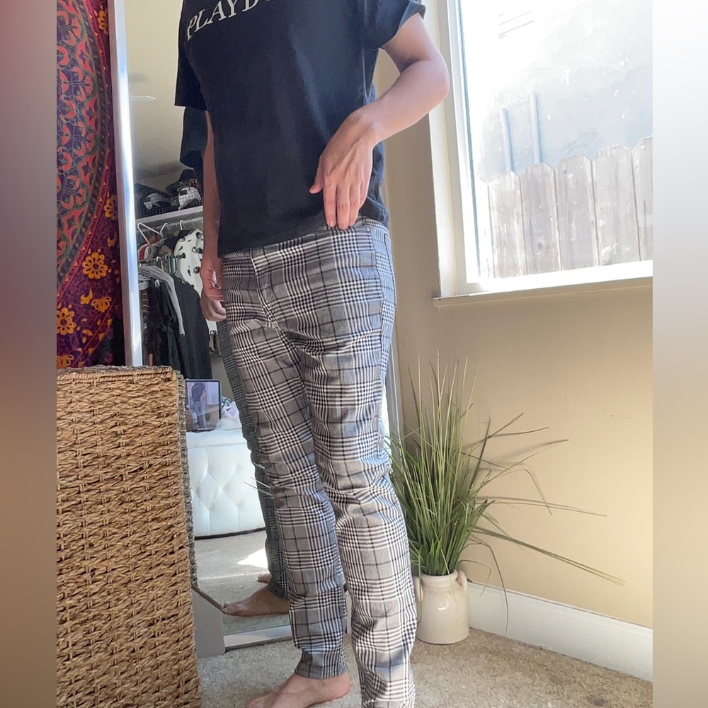 H&M plaid pants